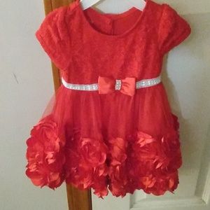 Red dress size 12 mths only wore ten minutes